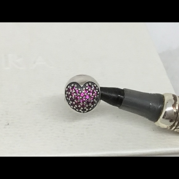 Pandora Jewelry - Pandora Red CZ Sparkling Heart Clip